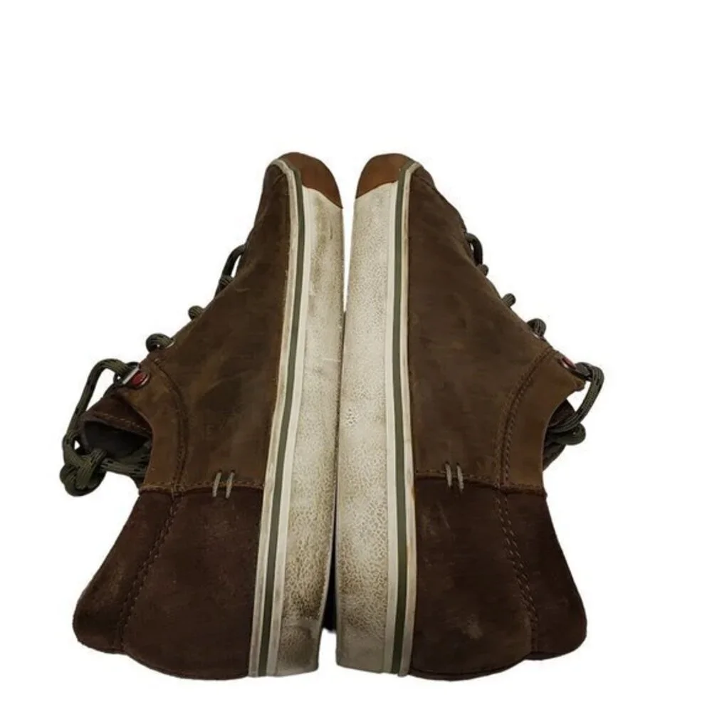 UGG Baysider Grizzley Brown Mens‎ Low Top Sneakers Shoes Size 8 Pre-Owned